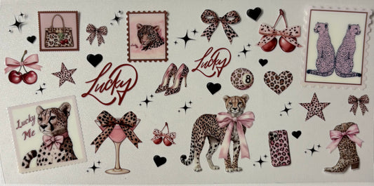 Lucky pink leopard