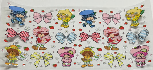 Straw short friends bows
