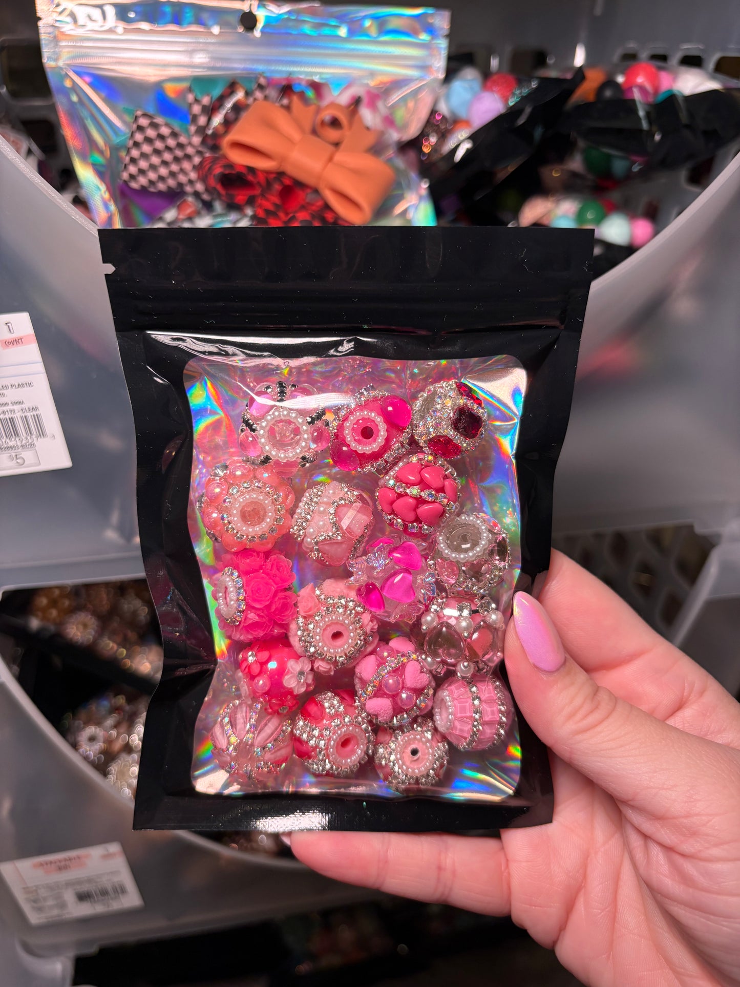 Pink bead mix