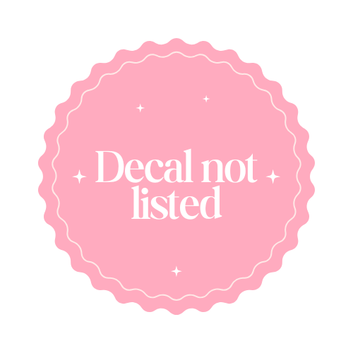 Decal not listed